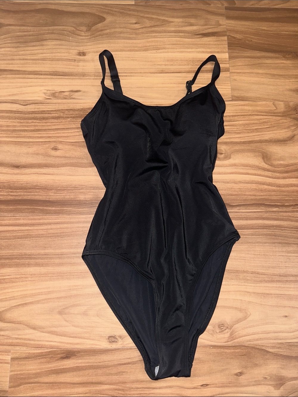 Andie Black Stretch One-Piece Chemise Slip